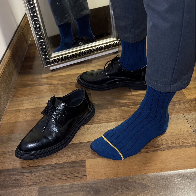 Socks Men's Cotton Business Mid Tube Socks Breathable Thin Formal Dress Socks Gentleman British Style Plaid Socks Socks Men's Cotton Business Mid Tube Socks Breathable Thin Formal Dress Socks Gentleman British Style Plaid Socks
