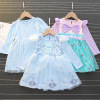 Spring small princess costume, autumn dress with sleeves, skirt, long sleeve