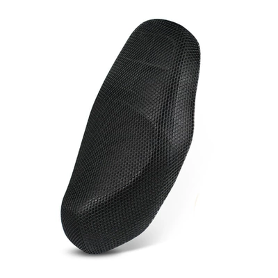 Universal electric vehicle seat cover, sun-proof and heat-insulating mesh cover, breathable full-cover seat cover for electric scooters and motorcycles, wholesale (Motorcycle cushion) - pure-black-customizable-m