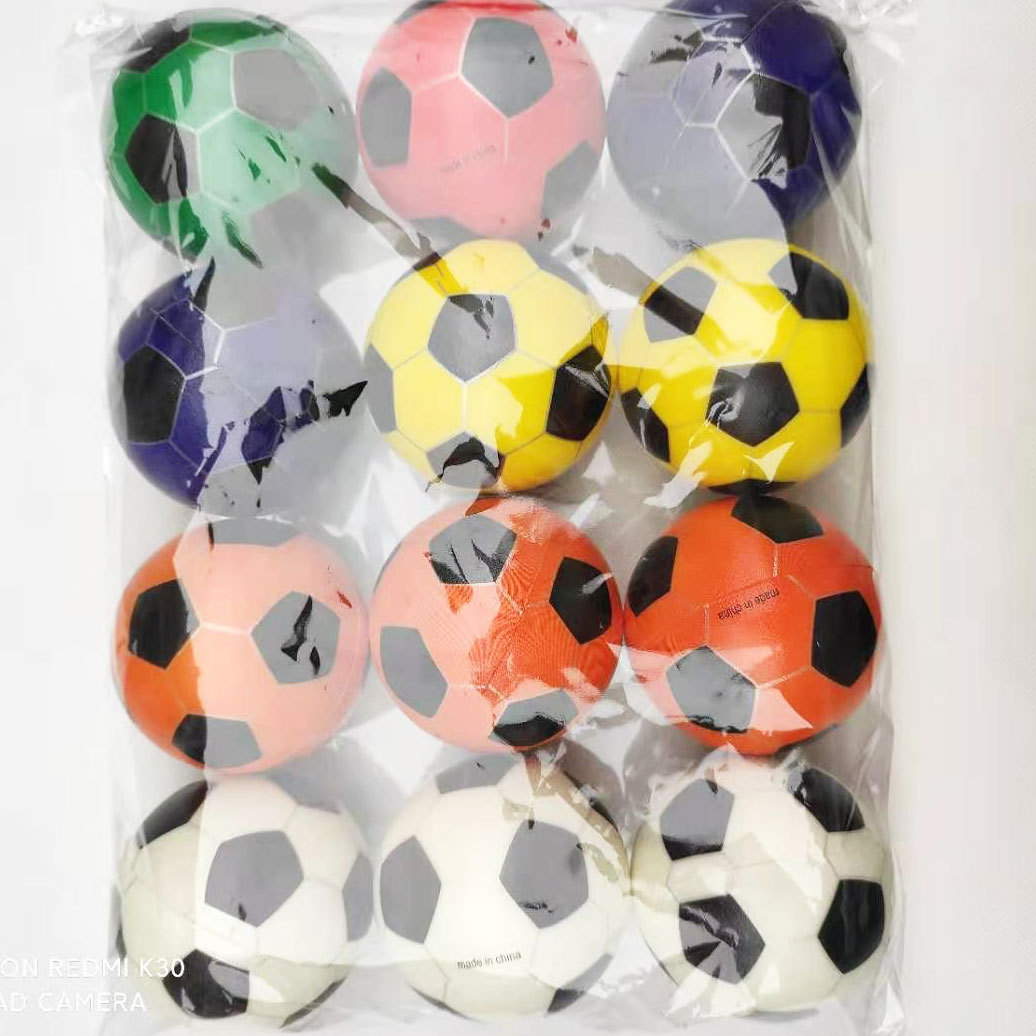 7.6cm esponja sólida espuma redonda bola PU para niños espuma descompresión tierra pequeña expresión de fútbol sandía transfronteriza