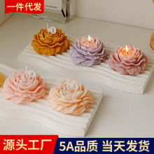牡丹香薰蜡烛手工伴手礼小礼品母亲节礼物创意香氛摆件造型蜡烛