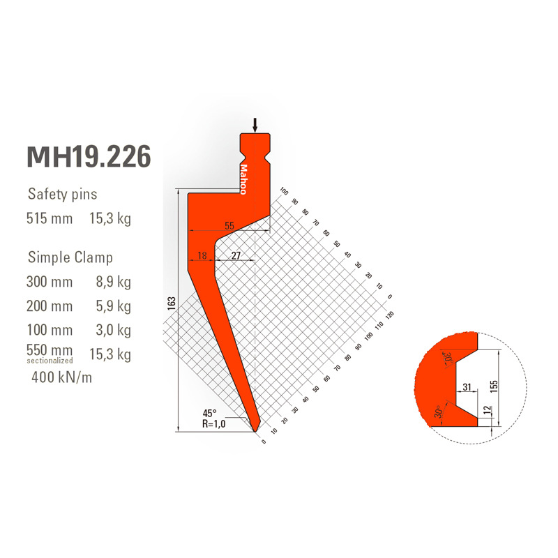 德国通快折弯机模具 10年老厂 专注TRUMP 折弯上下模 P163-45-8