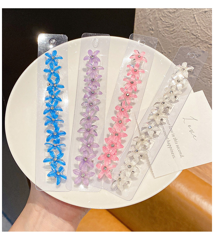 Kid's Cute Flower Arylic Alloy Inlay Rhinestones Hair Claws display picture 5