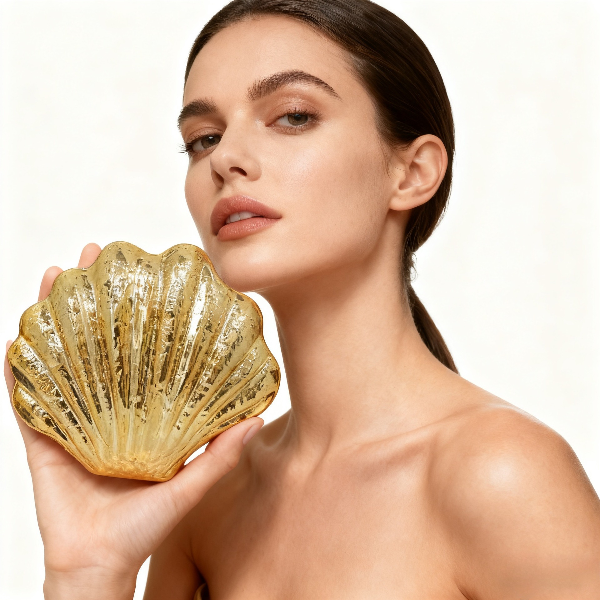 Transfronterizos mayorista de moda de alta sensación de cena bolsa de concha nicho diseño hermoso acrílico cara brillante bolsa de mano