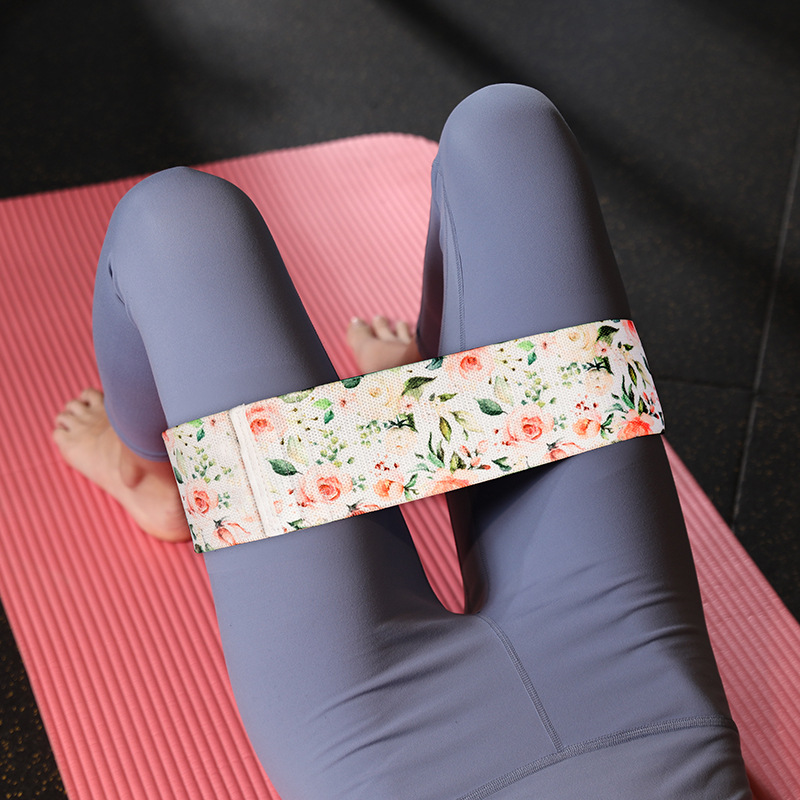 Cruz-frontera Squat banda de resistencia banda de yoga banda de tensión de entrenamiento de la cadera banda de resistencia elástica de goma abuso de seda anillo de la cadera multi-color