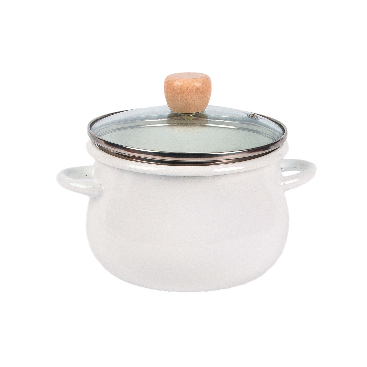 Enamel soup pot foreign trade cross-border 673D enamel lid…