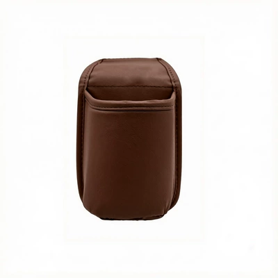 Car cup holder/beverage holder storage bag, cup holder, phone - brown