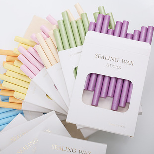 Round Fire paint wax stick 10 PCs pack 82 colors optional free match fire paint seal sealing wax fire paint wax stick wax strip