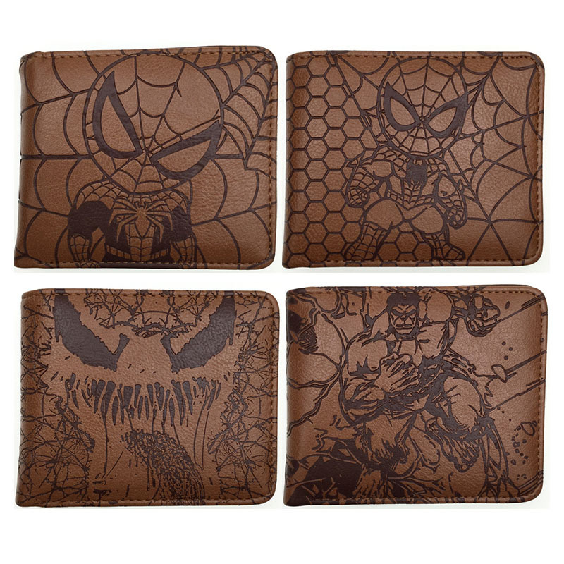 Superhero Series Venom Spider Embossed Wallet Youth Unisex Pu Leather Coin Clip Folded Wallet Superhero Series Venom Spider Embossed Wallet Youth Unisex Pu Leather Coin Clip Folded Wallet