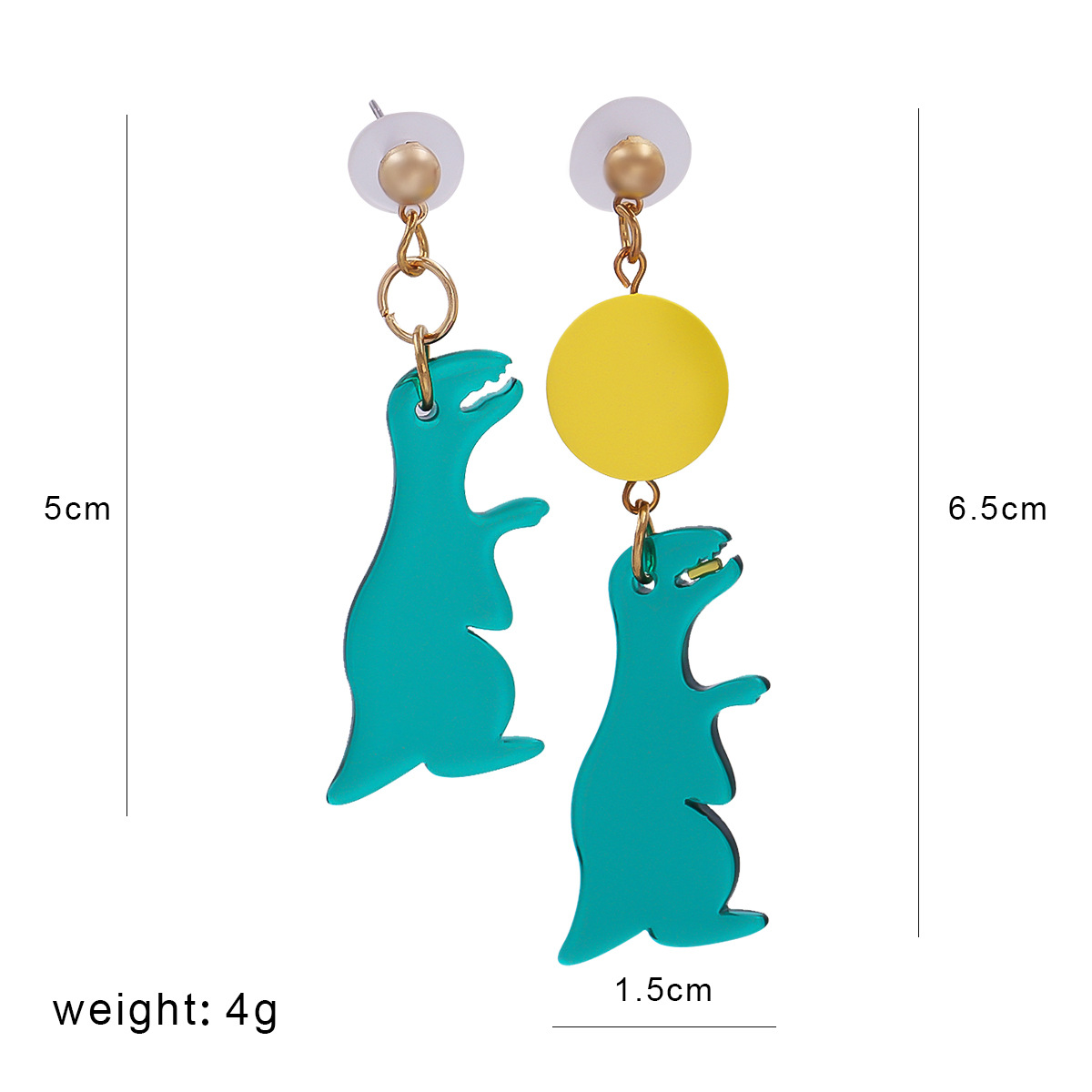 Korean Acrylic Animal Earrings Wholesale display picture 1