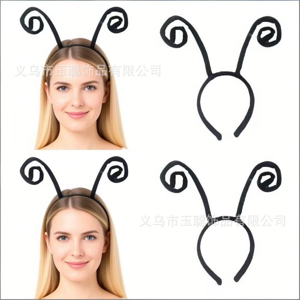 Halloween Headwear Insect Bee Headband Ant Antennae Headband Small Butterfly Antennae Head Clip Performance Hair Accessories