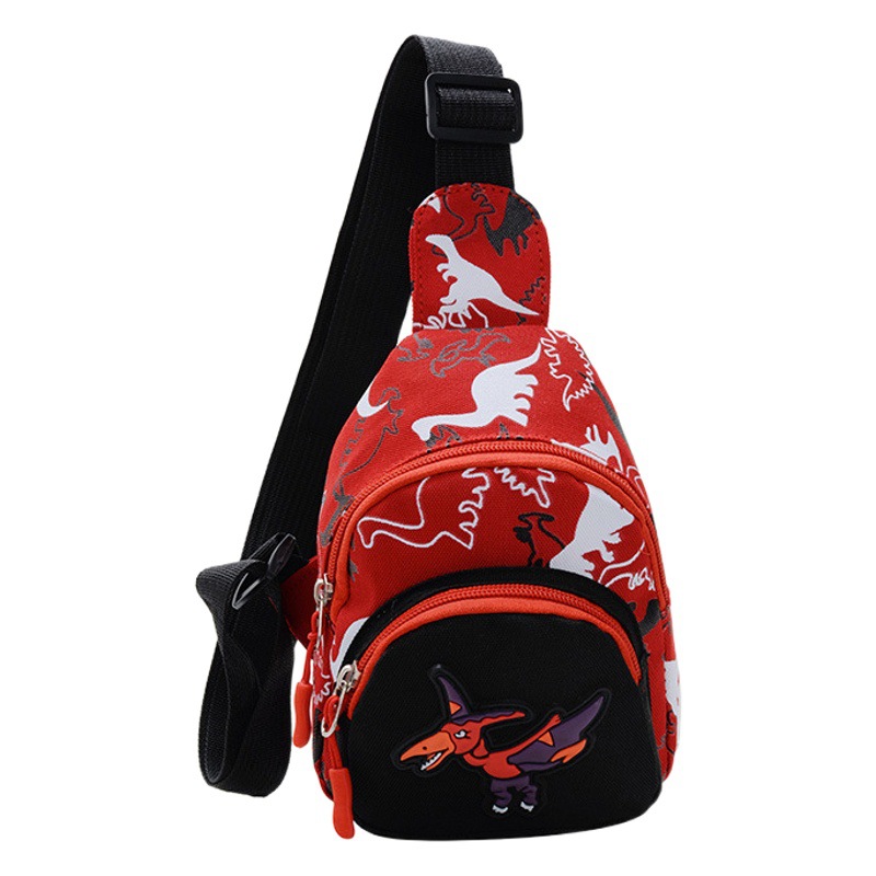 Korean Style Children's Bag 2023 Early Spring New Shoulder Bag Cute Dinosaur Mini Chest Bag Trendy Crossbody Bag for Boys and Girls