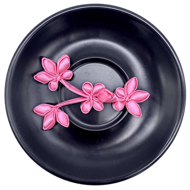 苏斯纽扣立体加工定制定型加铜丝古装改良旗袍栀子花扣夹塞棉盘扣