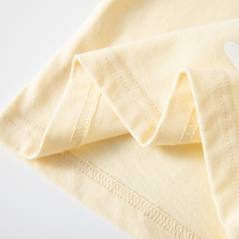 Camiseta de manga larga de algodón para niños, blusa de cuello redondo de primavera para niños, jersey de dibujos animados para bebés, mangas insertadas INS viento rojo de Internet