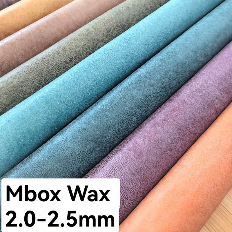 意大利阿拉斯加风格Mbox Wax 白雾蜡自然摔纹2.0-2.5MM厚植鞣牛皮