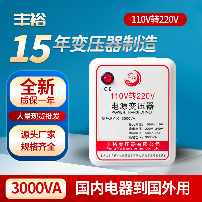 Power Supply Voltage Conversion Transformer Inverter Domestic Appliances 110V220V 3000W Toroidal