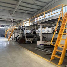 二手2.2米瓦楞纸板生产线corrugated paperboard production line