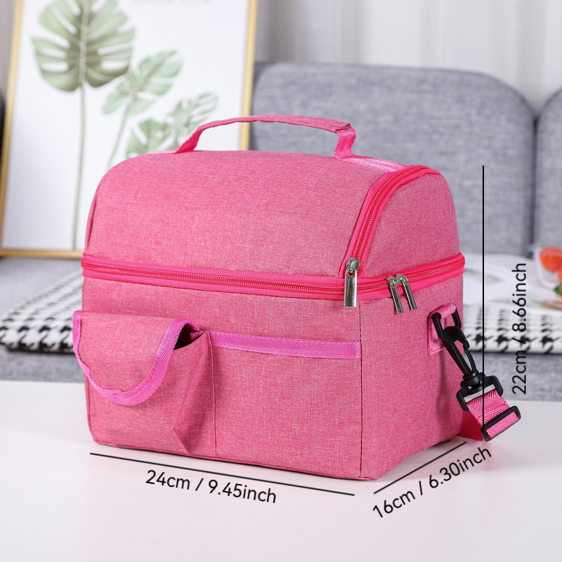 Bolsa de almuerzo de commuerzo de viaje, bolsa de aluminio grande, bolsa de almuerzo gruesa, bolsa de almuerzo, bolsa de almuerzo, bolsa de mano