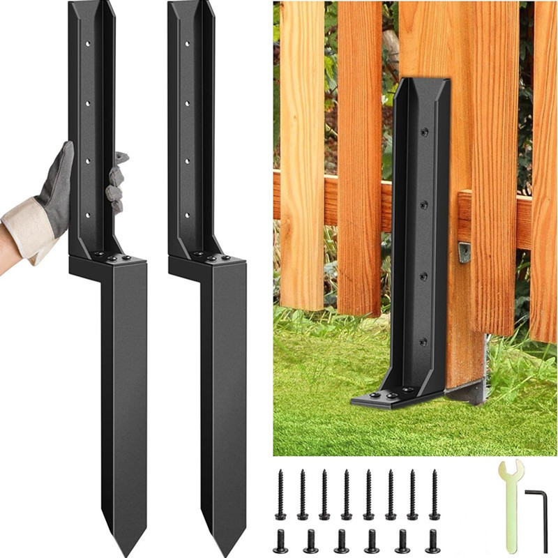 Garden Hardware Accessories, Wooden Fence Repair Tools, Pet House Construction, Ground Stakes for Repairing Tilted Fences, Iron Ground Nails