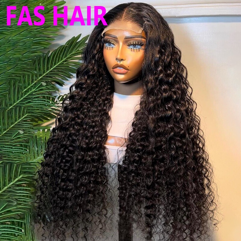 Cross-Border Deep Wave Human Hair Lace Wig Human Hair Lace Wig Amazon Wig Export