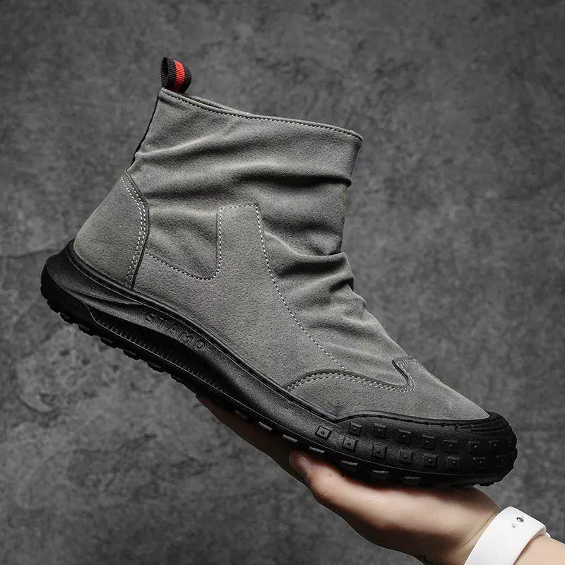 Martens‑style non‑slip ankle boots for work and outdoor climbing, autumn, sizes 39–44