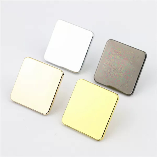 Luggage Handbags Leather Hardware Accessories Metal Plate No Plate Square Brand Bag Decorative Accessories Button