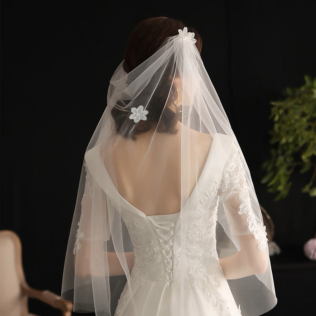 Women's Flower Lady Wedding Cloth Birdcage Veils display picture 3