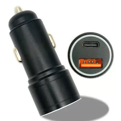 Mobil şarj cihazları — Alloy Dual-Port Car Charger Pd20W - qc30pd20w-hj-04