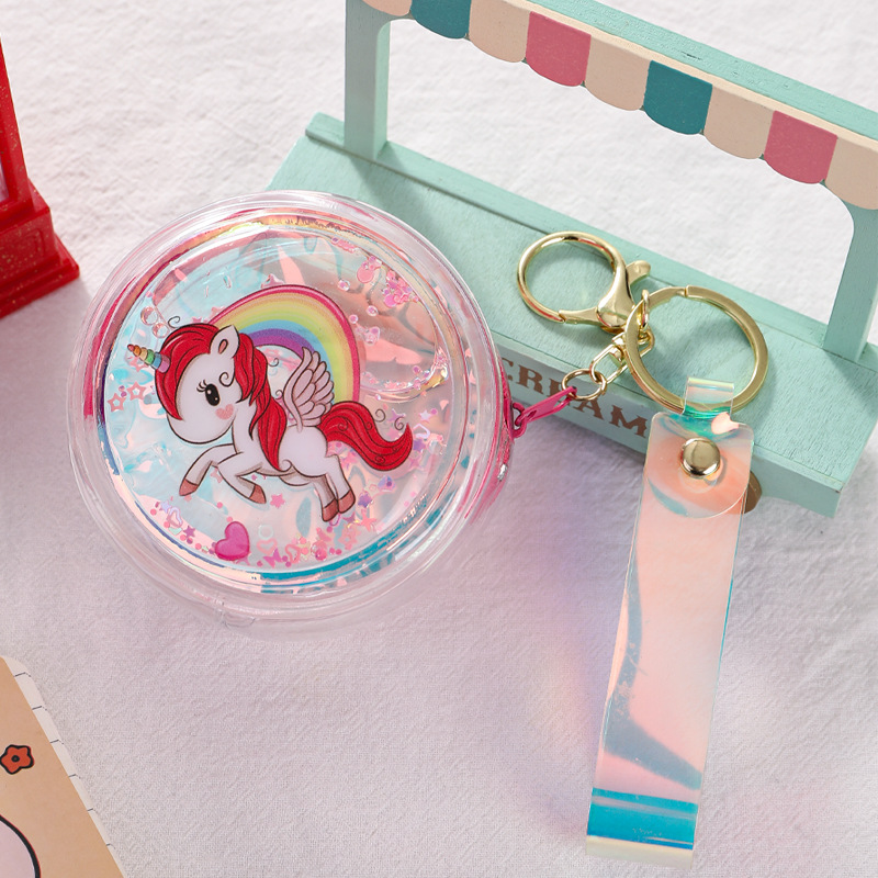 Bolsos de mujer accesorios colgantes pvc láser transparente señoras lindo mini monedero monedero monedero estuche para llaves estuche para llaves