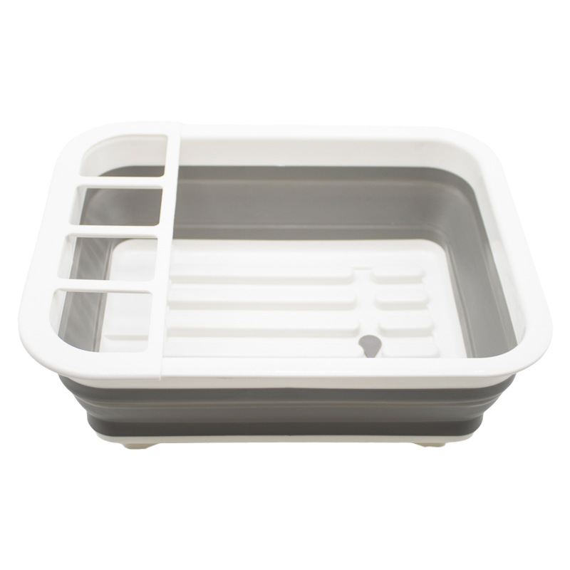 Estantes de cocina plegables de drenaje de placas de estilo japonés multifuncional platos palillos almacenamiento de platos Amazon canales de guía de agua