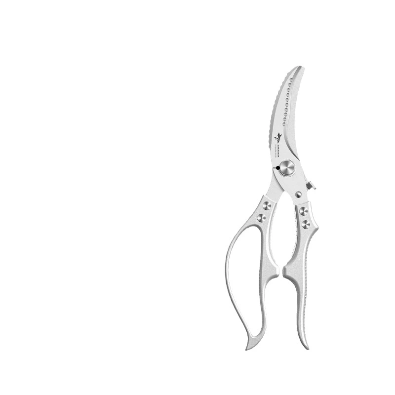 Crazy Shark German stainless steel kitchen scissors powerful chicken bone scissors high hardness sharp chicken duck goose bone scissors