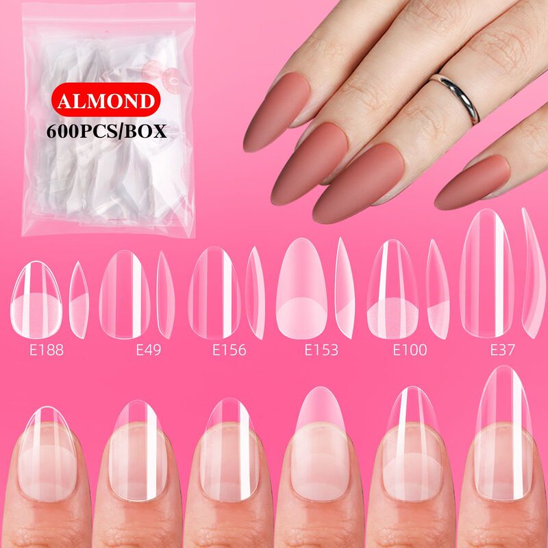 Cross-Border European and American Popular Manicure Full-Cover Almond Nails Manicure Seamless Fake Nails Handmade Wearable Nails Cross-Border European and American Popular Manicure Full-Cover Almond Nails Manicure Seamless Fake Nails Handmade Wearable Nails