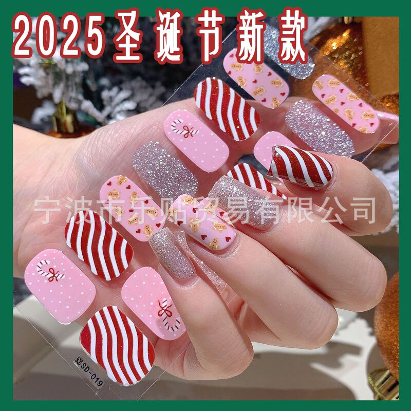 New Christmas-Themed Nail Stickers with Brand New Designs, in Stock, Featuring Christmas Elements, Cross-Border Nail Stickers New Christmas-Themed Nail Stickers with Brand New Designs, in Stock, Featuring Christmas Elements, Cross-Border Nail Stickers