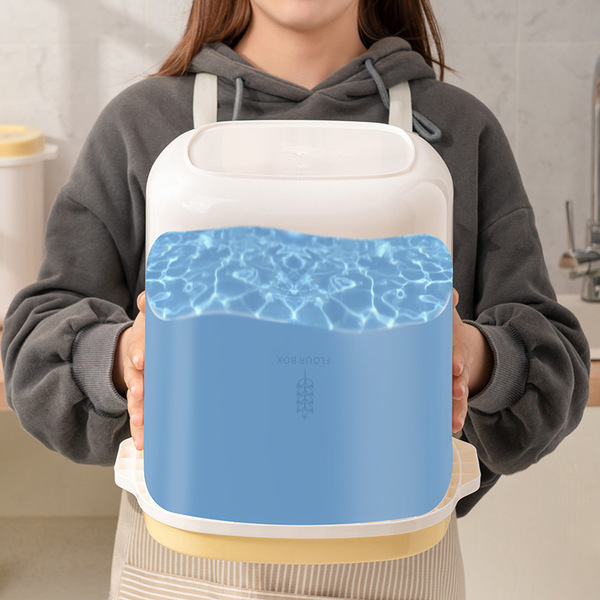 Sealed rice bucket plastic moisture-proof insect-proof metering rice…
