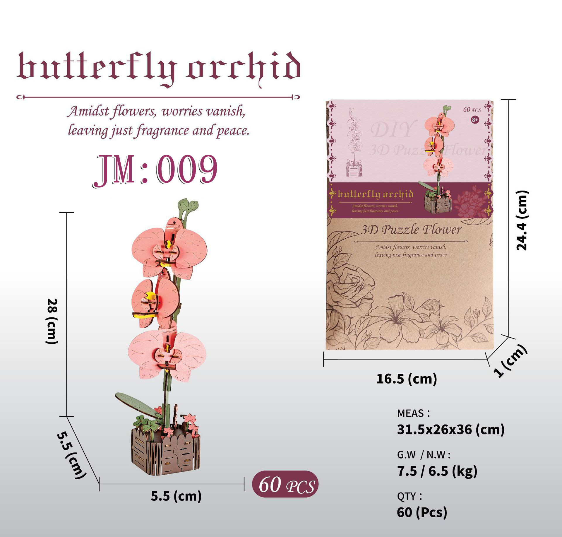 国境を越えて人気の科学教育知育玩具、木製花の手作りDIY小物製作キット、子供向け模型玩具材料パック