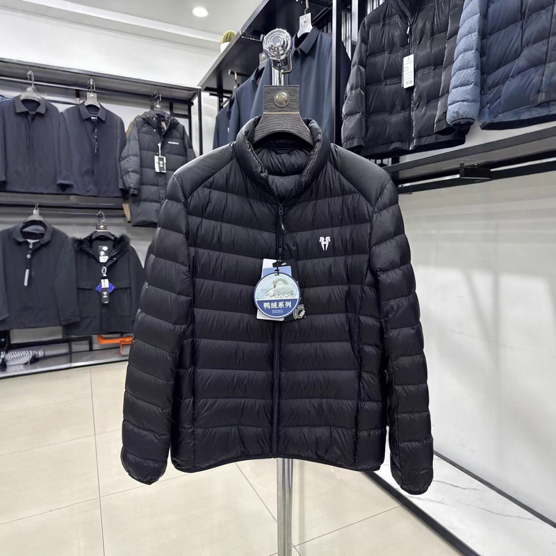 Great Value for Money! 90 Duck Down! Foreign Trade Men's Autumn and Winter Lightweight, Warm and Comfortable Stand-Up Collar Casual down Jacket Trendy