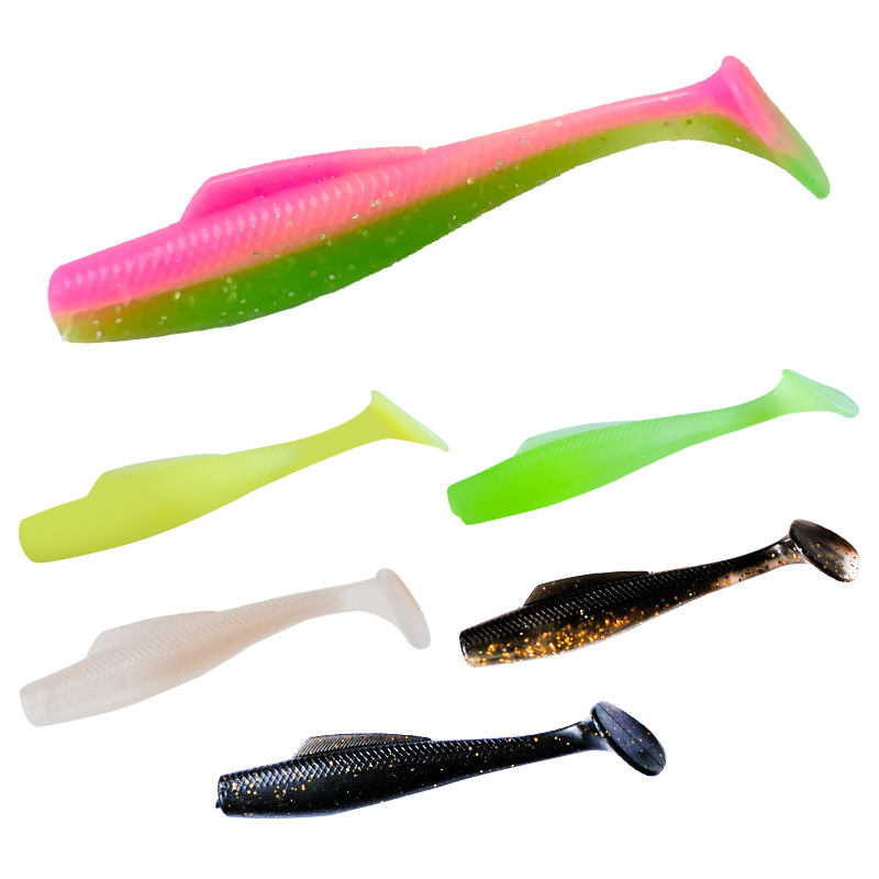 10 Colors Floating Paddle Tail Fishing Lure Soft Baits Fresh Water Bass Swimbait Tackle Gear