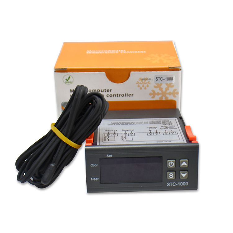 Temperature controller digital display STC-1000 switch aquarium hatching seafood machine microcomputer thermostat 220v