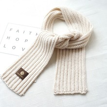 秋冬季纯色针织围巾百搭保暖韩版围脖简约时尚潮流短款仿羊绒围巾