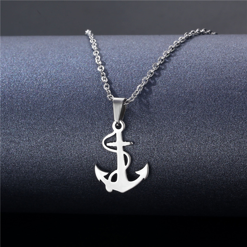 Wholesale Jewelry Stainless Steel Hollow Geometric Tag Necklace Nihaojewelry display picture 40