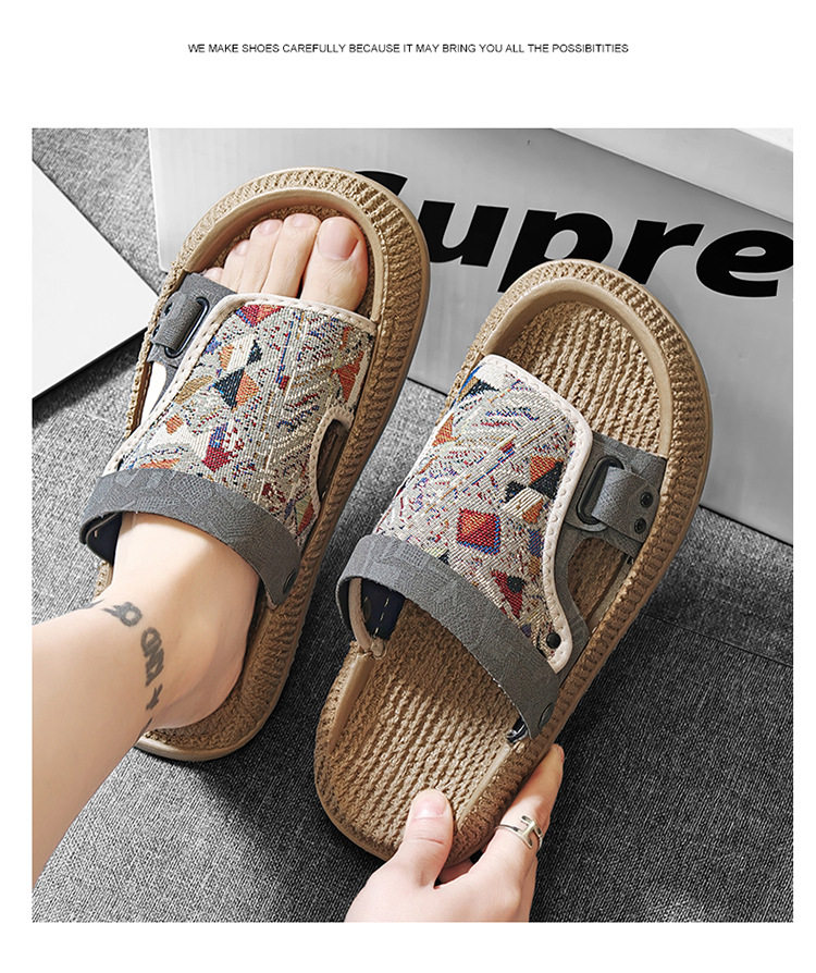 Dép sandal nam cỡ lớn hở ngón chống trượt kiểu Birkenstock đi biển — 8032 màu đen, 8032 xanh lá cây, 8032m màu chi tiết 20