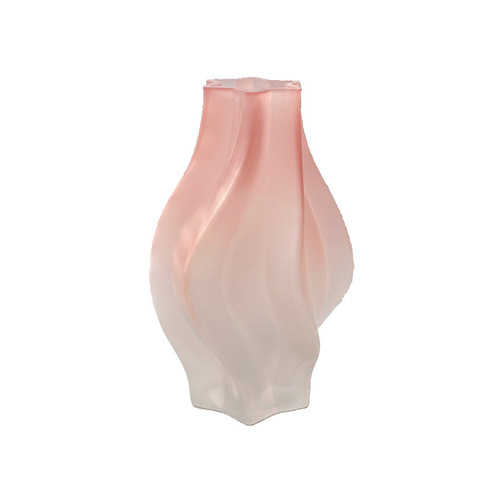 New frosted tornado light luxury vase ins wind glass flower arrangement living room table decoration ornaments wholesale