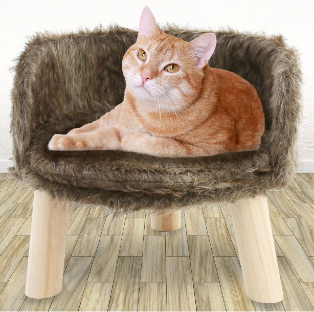 Fábrica directa nórdica ins viento blanco imitación de piel red rojo perezoso sofá taburete pedal gatos taburete de mascotas taburete redondo