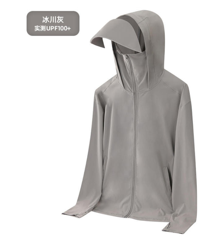 大きなつばと帽子の氷の糸の日焼け止めの服の女性の夏の涼しさのupf50 + 日焼け止めの服の薄い金の外出のカジュアルなコートの男性|undefined