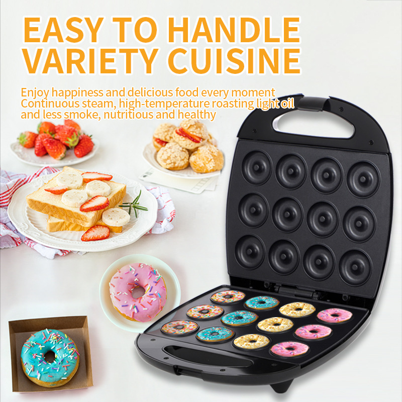 Transfronterizo estándar europeo 12 agujeros máquina de donut torta máquina de torta máquina de bocadillos pasteles dulces máquina de panadería