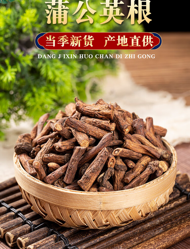 Dandelion Root Tea Pu Gong Ying 500g Roasted Slices Changbai Mountain Herbal Tea overview
