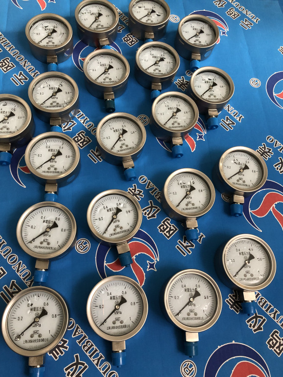 YN-60ZQ YN-60B0-1.6MPA不锈钢耐震压力表