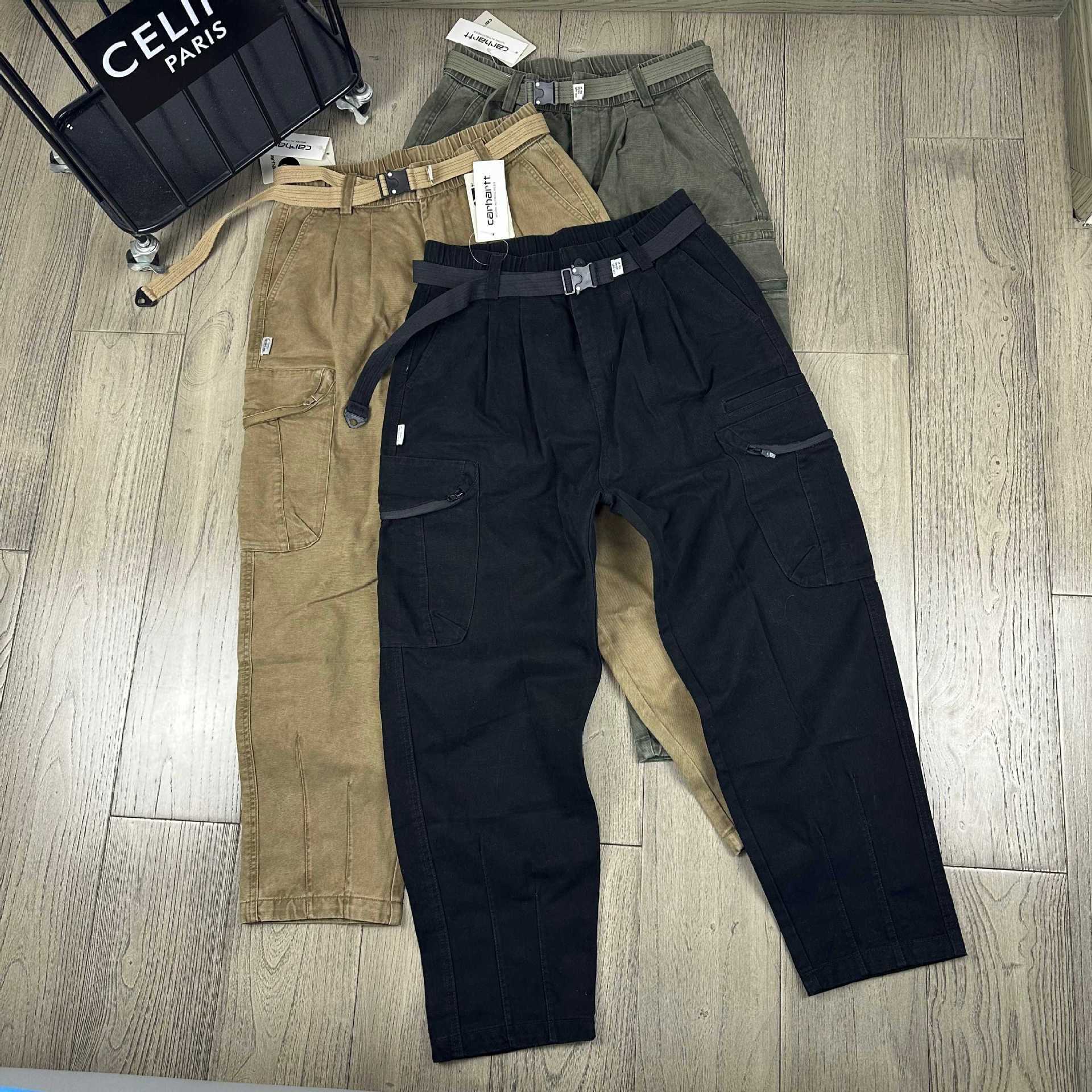 Cross-Border Foreign Trade Trendy Brand Kaha Heavy-Duty Washed Cotton Multi-Pocket Cargo Pants Unisex Casual Long Pants