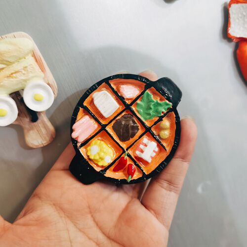 Simulated food refrigerator stickers hot pot bread ice cream magnetic stickers creative iron-attracting three-dimensional cartoon message board stickers