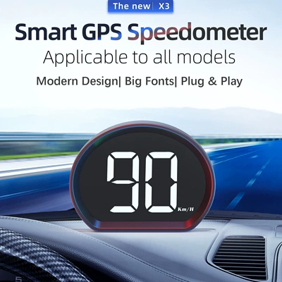 Vehicle HUD display, Beidou GPS vehicle - x3-white-light-minimalist-version-hud-compatible-with-all-car-models